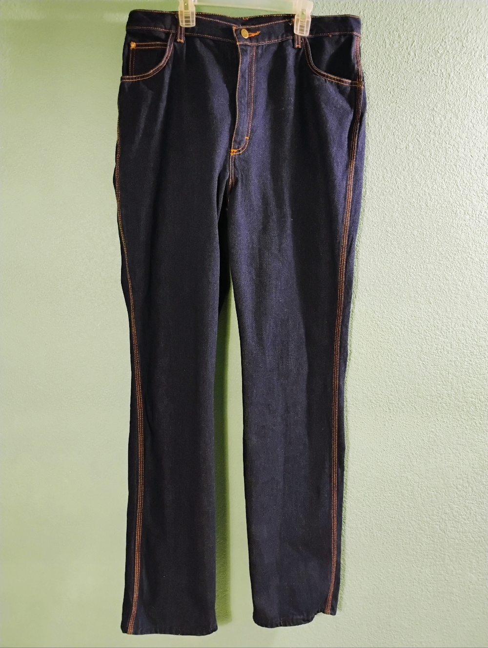 Vtg PS Gitano Mom Jeans Dark Blue High Rise Straight 34X34